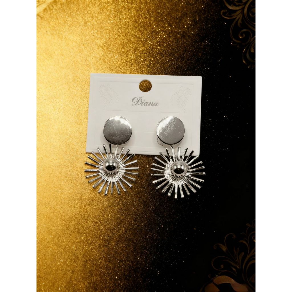 Brincos Geometric Luxe™ – Design Vazado em Aço Inoxidável Dourado ou Prata