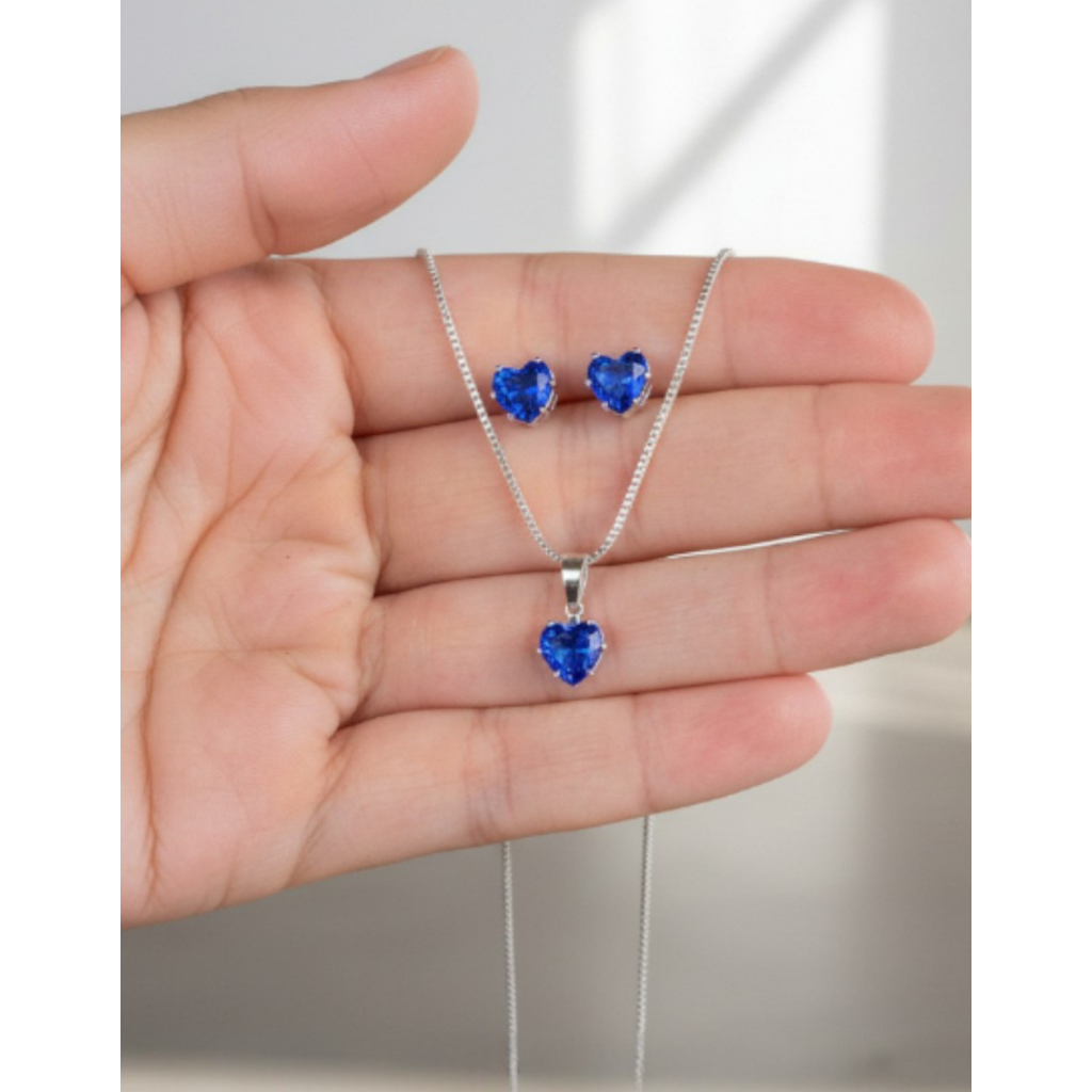Conjunto Coração Precioso: Brilho, Cor e Sofisticação