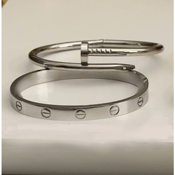 Conjunto Elegance Steel™ – Braceletes e Anéis em Aço Inoxidável Prata ou Dourado