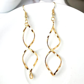 Brinco Espiral Feminino Banhado Ouro 18K Prata Folheado