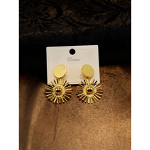 Brincos Geometric Luxe™ – Design Vazado em Aço Inoxidável Dourado ou Prata