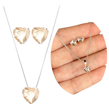Conjunto Coração Precioso: Brilho, Cor e Sofisticação