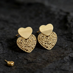 Brincos Geometric Luxe™ – Design Vazado em Aço Inoxidável Dourado ou Prata