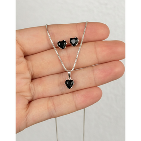 Conjunto Coração Precioso: Brilho, Cor e Sofisticação
