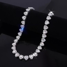 Conjunto Pink Heart Luxe™ – Colar, Pulseira e Anel com Coração Rosa Banhado Brilhante