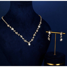 Conjunto Luxury Gala: Colar e Brincos com Brilho Espelhado